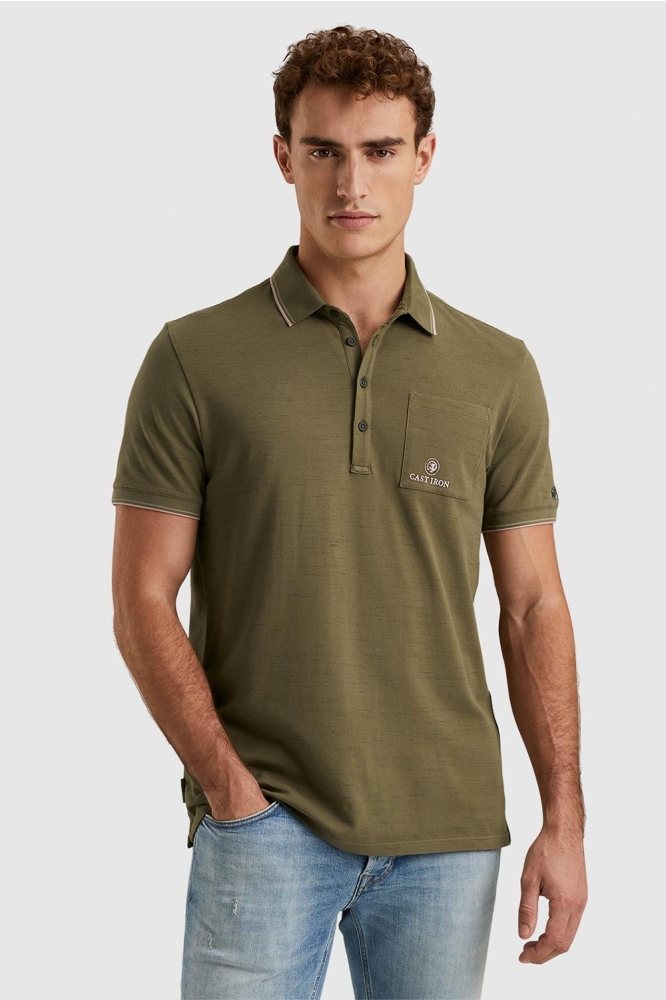 SHORT SLEEVE POLO INJECTED COTTON PIQUE CPSS2403877 8034